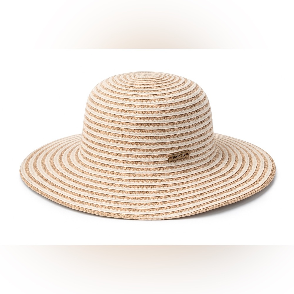 BARTS “Welda” Straw Sun Hat – Natural Beige Stripe